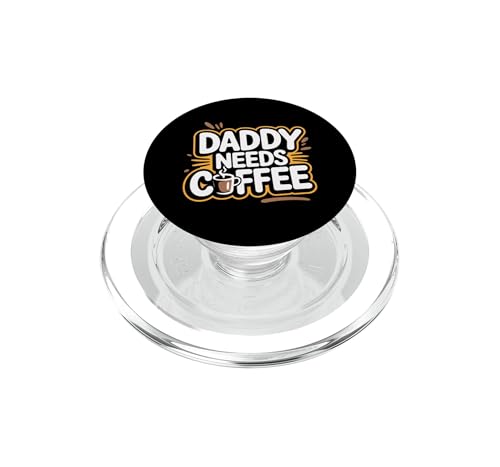 Soporte PopGrip para MagSafe Daddy Needs Coffee con anillo magnético potente