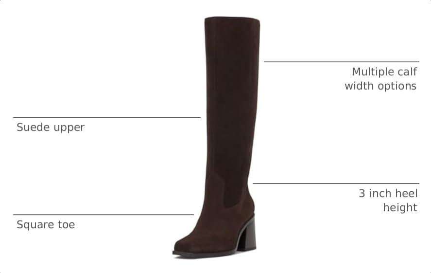 Image of Vince Camuto Women's Sangeti Stacked Heel Knee High Boot Fashion
