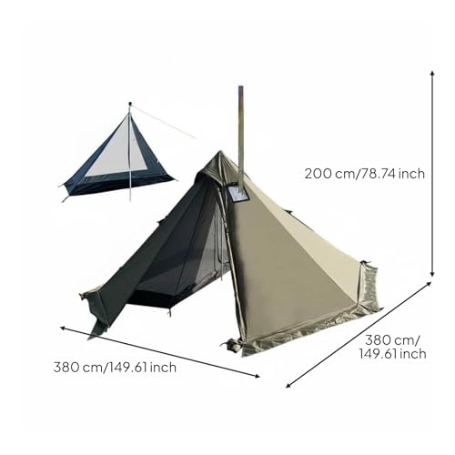 Carpa predolo para camping, 2 personas, impermeable y para clima frío miniatura 7