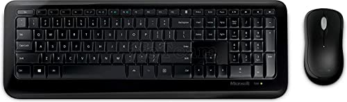 Microsoft – Wireless Desktop 850 – Ensemble clavier et souris sans fil avec récepteur USB – Clavier AZERTY français – Noir (PY9-00005)