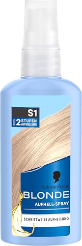 Blonde Aligerador S1 Nivel 3 (125 ml), spray blanqueador para aclarar el cabello hasta 2 niveles para un tinte de cabello refrescado y besado por el sol, fórmula con aceite de argán