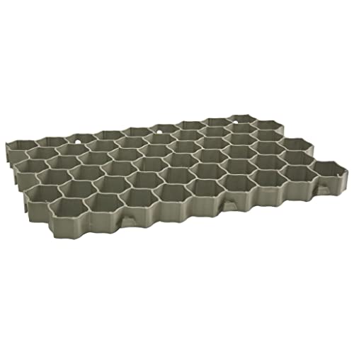 vidaXL Griglie per l'Erba 16 pz Verdi 60x40x3 cm in Plastica, griglia per Prato, griglia per Prato da Giardino, griglia carrabile, Griglie per Prato