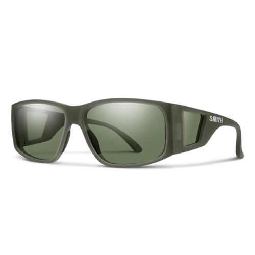 SMITH Casual Matte Gray Marble ChromaPop Polarized Bronze Mirror