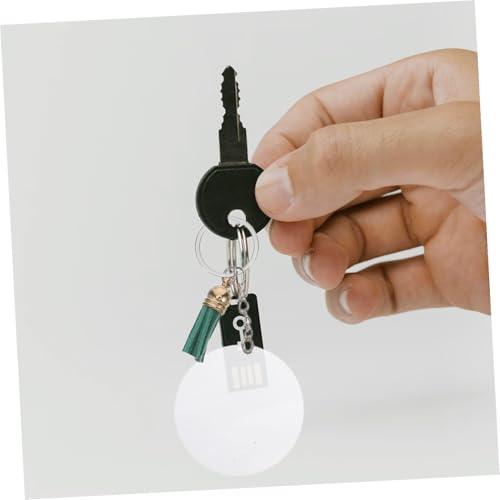 Porte-clés ronds en acrylique transparent rigide pour éviter les rayures - 8
