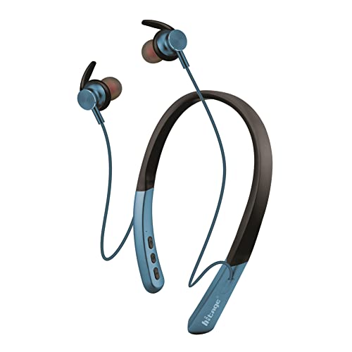 Hitage NBT-2314 Bluetooth 5.2 (80 Hours Music 86 Hours Talktime Ultra Long Music Playtime Wireless Neckband Bluetooth Headset (Blue, In The Ear) For Rs. 687 @ 66 %