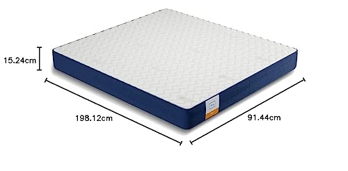 Image of Flo Ergo Mattress-10 Year Warranty Aloe Vera Infused Orthopedic Mattress With Motion Isolation Technology Mattress Single Bed Memory Foam Mattress Single Size (78X36X6 Inches Medium Firm White)