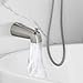 Gecheer Tool-Free Shower System with 7-Spray Handheld and Overhead Head, Brushed Nickel Finish, 1.8 GPM, No-Drill Adhesive Installation