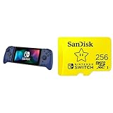 Produkt 1: zuweisbare Tasten Nintendo Switch Split Pad Pro (Blau) & SanDisk microSDXC UHS-I Speicherkarte für Nintendo Switch 256 GB (V30, U3, C10, A1, 100 MB/s Übertragung, mehr Platz für Spiele)
