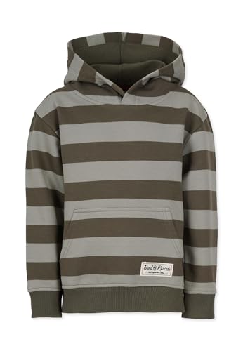 Band of Rascals Kinder Kapuzenpullover Striped aus Bio-Baumwolle Olive-moos Gr. 146