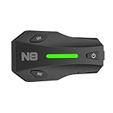 バイク インカム N8｜バイク用インカム ｜ヘルメット イヤホン Bluetooth｜8人MESH会話・通話同時音楽再生・音楽共有｜Qualcomm Bluetooth 5.4｜45mm スピーカー｜ワンタッチペアリング・通信自動復帰｜最大2000m通信・IP67防水防塵｜日本語音声案内＆日本語説明書（1台セット）