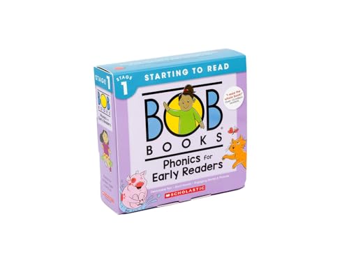 Bob Books - Phonics for Early Readers Box Set | Decodable Phonics Books, Ages 4 and up, Kindergarten (Stage 1: Starting to Read)