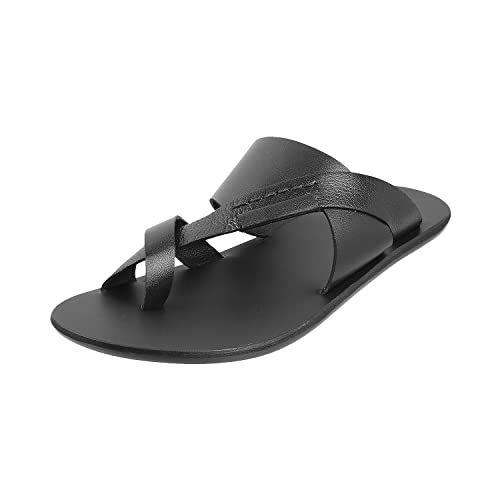 Image of Metro Men's Faux Leather Stylish Casual Sandals