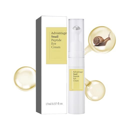 Schneckenmucin-Augencreme - Anti-Aging Eye Cream - Augencreme gegen Augenringe und geschwollene Augen - Roll-on Anti-Falten Creme Augenpflege - Augensack-Entferner reduziert feine Linien und strafft