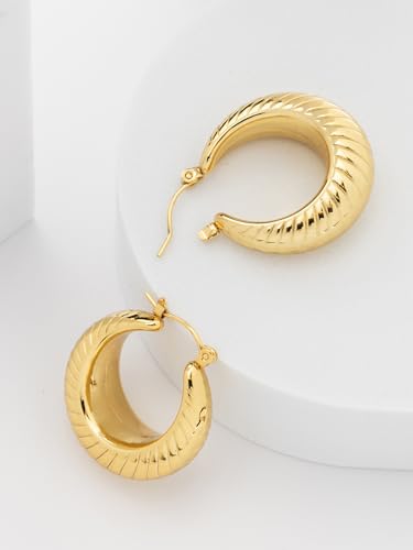 Image of Scintillare by Sukkhi Excellent Stainless Steel Round Hoop Earring Jewellery for Women & Girls|Anti Tarnish Jewellery|Gifts for Wife Girlfriend Mother Sister