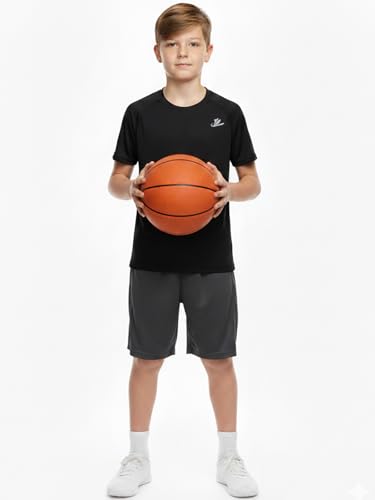 DEVOROPA Toddler to Youth Boys Compression Shirt Short Sleeve Football Basketball Undershirt Kids Athletic Base Layer T-Shirt - Image 3