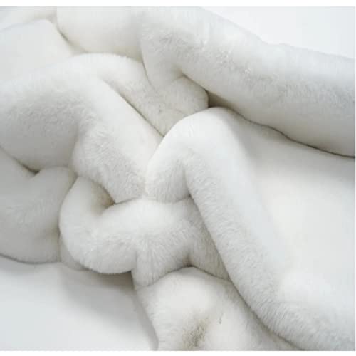 Ghouse Ultra Soft Faux Rabbit Fur Rug 8X10, Machine Washable Area Rugs For Bedroom Fluffy Rugs For Living Room, No-Shedding Carpet Sheepskin Rug White #TOP5