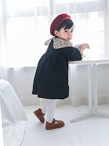 Image of EPEIUS Baby Girl Tights Cable Knit Cotton Seamless Footed Leggings 0-6Y