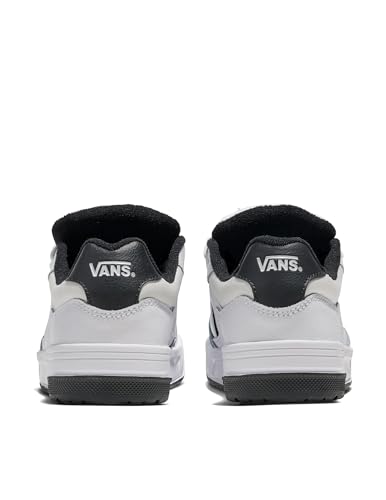 Vans Unisex Upland Shoe | '90s Retro Chunky Fashion Sneakers for Men & Women, Casual Low-Top, White/Black, 8.5/10