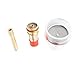 HilBeliFU WP Torch Glass Cup Kit, 2.4mm Copper Gas Lens Collet Glass Cup Set with Washer and Loop, High Heat WP Glass Welding Cup Kit for WP-17/18/26 Argon Arc Welding Torch