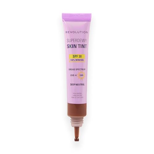 Image of Revolution Superdewy SPF 30 Skin Tint, Deep Neutral