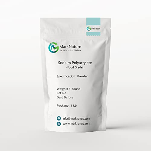 MarkNature Sodium Polyacrylate PAAS Powder,Food Grade (1 Pound)