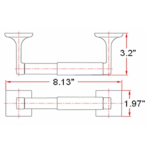 Image of Design House Millbridge Wall-Mounted Toilet Paper Holder for Bathroom, Oil Rubbed Bronze, Sturdy and Easy to Install - Design House, 539247