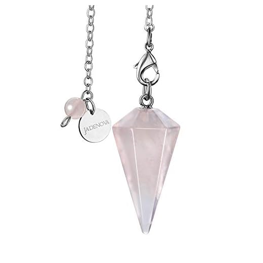 Rose Quartz Crystal Pendulum Necklace