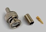 10PCS RF coaxial Connector BNC Male Crimp for RG58 RG142 LMR195