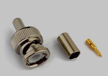 10PCS RF coaxial Connector BNC Male Crimp for RG58 RG142 LMR195