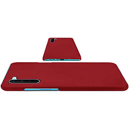 Image of Ultra Slim Hard Shell Back Case Cover for OnePlus Nord - Maroon Red