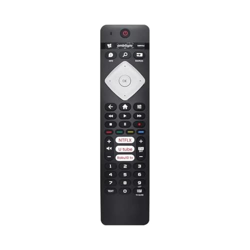 Image of Compatible with Philips Tv Remote Original Suitable for Smart Android 4K Television with Hotkeys Like Netflix YouTube Rakuten TV and Ambilight