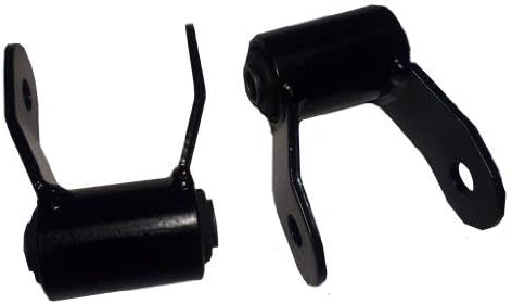 QSA 1.75" Rear Lift Shackles (w/OEM Style No-Squeak Bushings). Compatible with: 1994-2001 Dodge Ram 1500