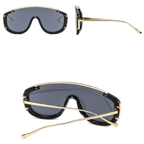 Lunettes de soleil une pièce à l'esthétique géométrique et finitions soignées - 3