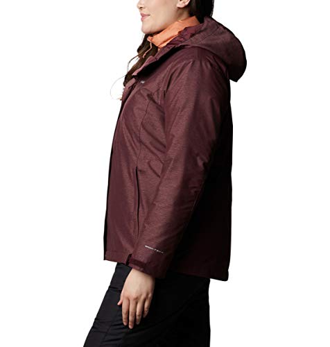 Columbia Jaqueta feminina Whirlibird IV Interchange Malbec Crossdye, pequena