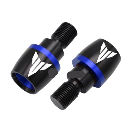 Kompatibel mit Yamaha MT01 MT03 MT-07 MT07 MT09 MT10 TRACER 900 GT Motorradzubehör CNC-Lenkergriffenden Steckerschieberabdeckung (Farbe: Blau, Größe: 1)