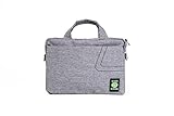 DIME BAGS Laptop Bag with Padded Interior, Multi-Pockets & Adjustable Crossbody Strap, Durable Hempster Commuter Shoulder Bag, Soft Sleeve for Tablet or Computer, Side Hustler (15 inch, Stone)