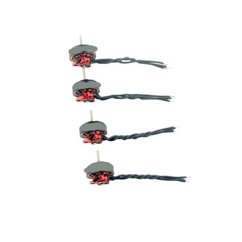 EX0802 KV19000安全なベルアタッチメントとRCモデルと互換性のあるダイナミックバランスの改善のためのダブルEクリップデザインを備えたブラシレスモーター(4PCS)