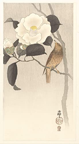 Affiche Oies sur la rive Ohara Koson impression sur toile déco 60x90cm