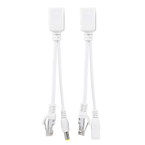 10 pares de cables Poe Rj45 para cámaras de red, adaptador inyectores y splitter Power Over Ethernet DC 12 V. miniatura 4