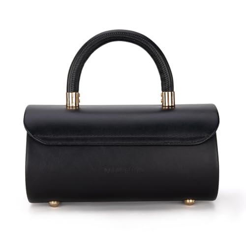Image of Milan Chiva Top Handle Bag for Women Mini Barrel Crossbody Handbag with Adjustable Strap Elegant Small Purses | Small