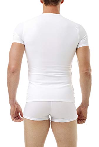 Underworks USA Mens Extreme Power Compression Gynecomastia Chest Binder Girdle T-Shirt - 9982