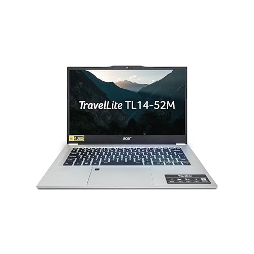 acer TravelLite Business Laptop, 13th Gen, Intel Core i7-1355U Processor (Windows 11 Home/16 GB RAM/512 GB SSD) TL14-52M with 35.5 cm (14') Full HD IPS Display, 1.38 kg