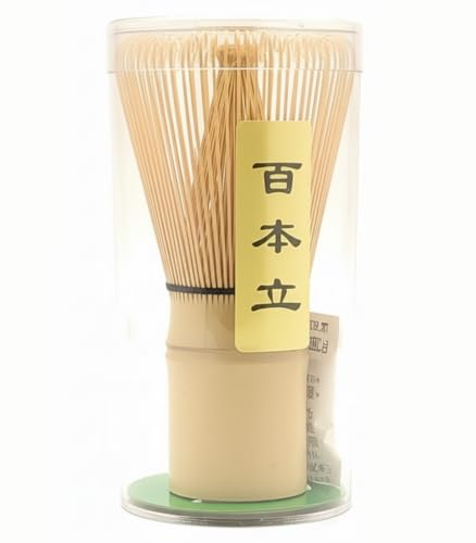 Matcha Whisk Bamboo Chasen for Matcha Powder Handcrafted Organic Traditional Japanese Stirring Whisk 100-Prong Matcha Mixer for Authentic Tea Preparation