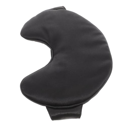 Frcolor 目隠し ポータブルアイプロテクター 睡眠アイシェード ナイトアイ アイパッチ スリープアイプロテクター 旅行飛行機アイシェード アイカバー シルク コットン Black