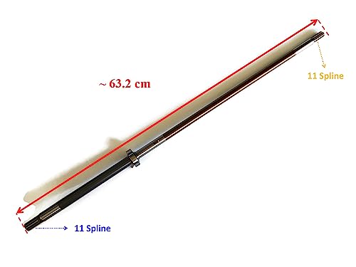 Boat Motor Drive Shaft short 57100-93912 57100-90L10 Driveshaft Transmission for Suzuki Outboard DT DF 15HP 9.9HP 2/4 stroke Engine - Thumbnail 2