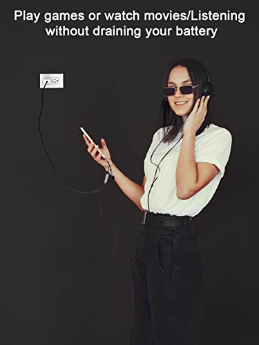 Iphone Headphone And Charger Adapter 2-In-1 Lightning To 3.5Mm Aux Audio + Lightning Charger Splitter Dongle For Iphone 14/13/12/11 Pro Max/Pro/Plus/Mini/Xr/Xs/8/7 Plus-Apple Mfi Certified #TOP5