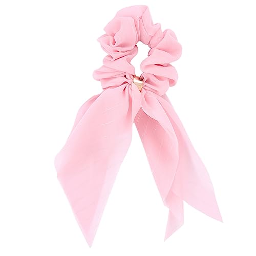 EPIGEIST Corbata De Moño Lazos Para El Cabello Accesorios Para El Cabello Para Niñas Surcunchos Para El Cabello Cintas Para El Pelo Cuerdas Corbatas Elásticas Coleta Alta Rosa