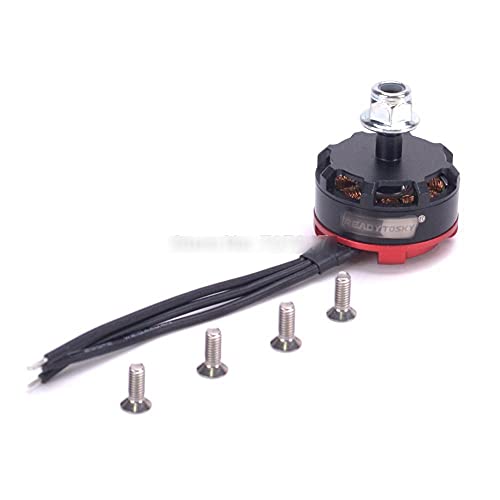 Junlucki Brushless Motor,RS2205 2300KV 2205 CW/CCW Brushless Motor FVT Littlebee 30A-S ESC Blheli_S OPTO for FPV Racing Quad Motor FPV Multicopter(Color:1pcs Black Cap Motor)