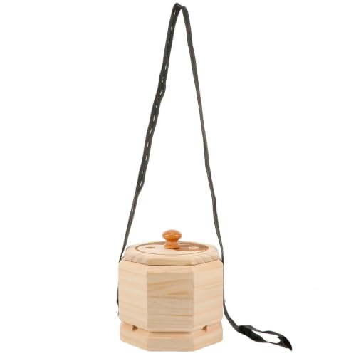 Caja de moxibustión de madera maciza pulida a mano para terapia de calor