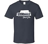 1964 Grand Prix Grill View with Model Name Charcoal Grey T Shirt XL Charcoal Grey